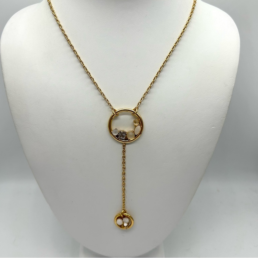 J. Crew Jeweled Hoops Drop Necklace